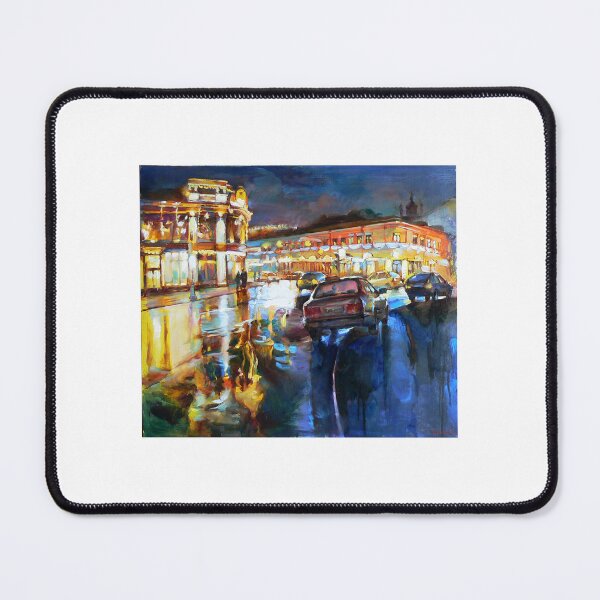 Item preview, canvas whispered tales of a city alive with the magic of twilight designed and sold by andrii kutsachenko.