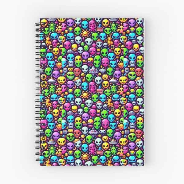Item preview, patrón emoji extraterrestres designed and sold by Mook-97.