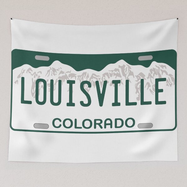 Item preview, Louisville Colorado License Plate designed and sold by Decal Mania.