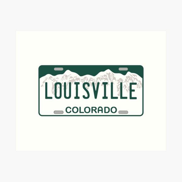 Item preview, Louisville Colorado License Plate designed and sold by zsonn.