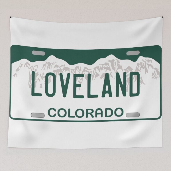 Item preview, Loveland Colorado License Plate designed and sold by Decal Mania.