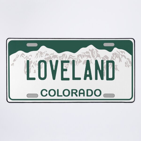 Item preview, Loveland Colorado License Plate designed and sold by Decal Mania.