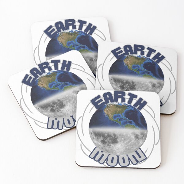 Item preview, earth and moon designed and sold by darkthings design.