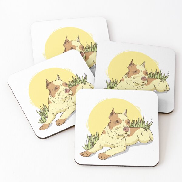 Item preview, Cute pitbull chilling in the sun, funny dogs designed and sold by bypeter.