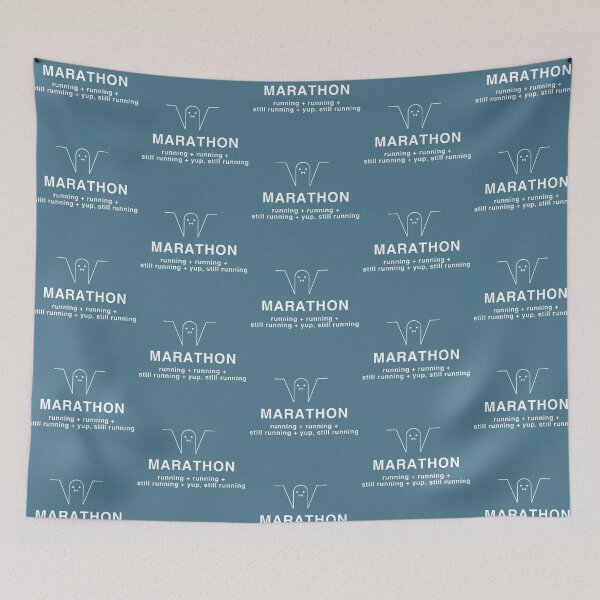 Item preview, Marathon runner vibe = running, running, running, still running designed and sold by MiniV2019.