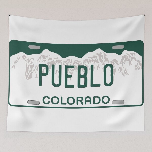 Item preview, Pueblo Colorado License Plate designed and sold by Decal Mania.