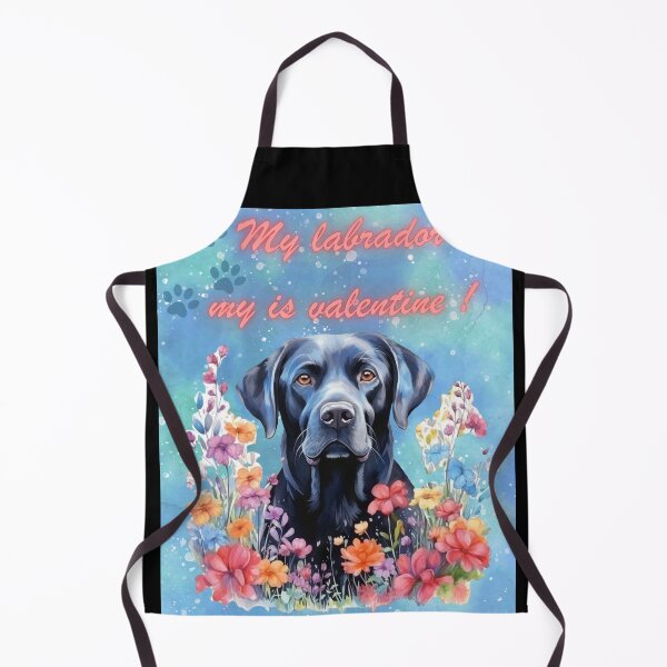 Item preview, My labrador is my valentine ! Labrador in flowers designed and sold by ZingZest.