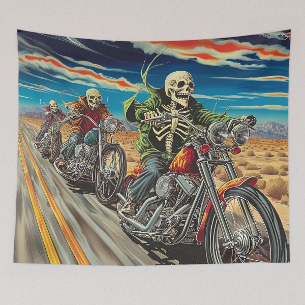 Item preview, Ride to Live, Skeleton Bikers designed and sold by paulosully.