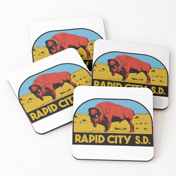 Item preview, Rapid City South Dakota Vintage Style Decal designed and sold by Decal Mania.
