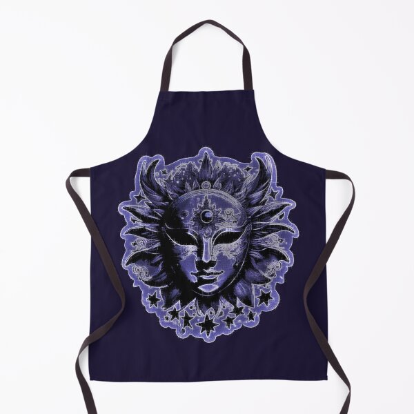 Item preview, Mask Sun and Moon undone neon (blue). designed and sold by MirBer.