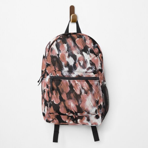 Item preview, Leopard fur pastel ink handmade brown red designed and sold by Alessandro Remo Mazzoni Remotextiles.