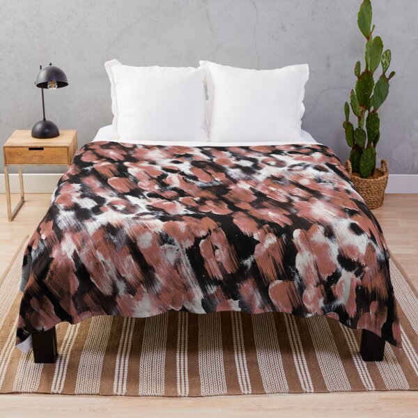 Item preview, Leopard fur pastel ink handmade brown red designed and sold by Alessandro Remo Mazzoni Remotextiles.