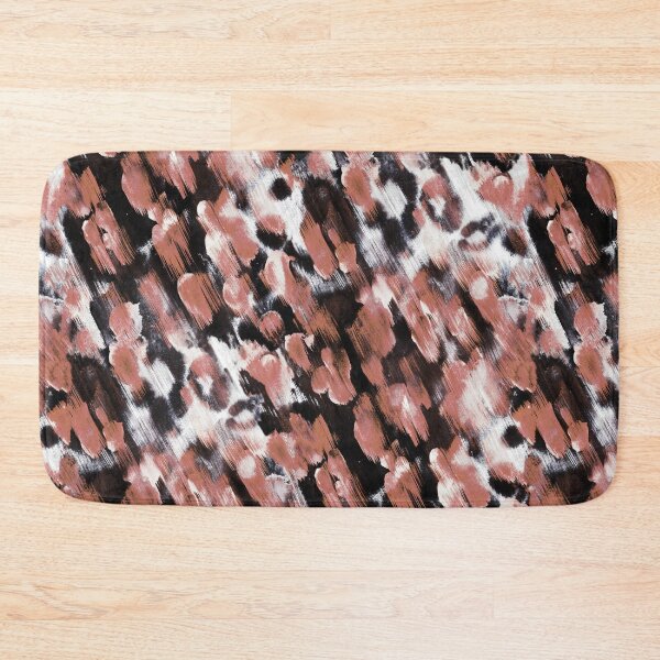 Item preview, Leopard fur pastel ink handmade brown red designed and sold by Alessandro Remo Mazzoni Remotextiles.