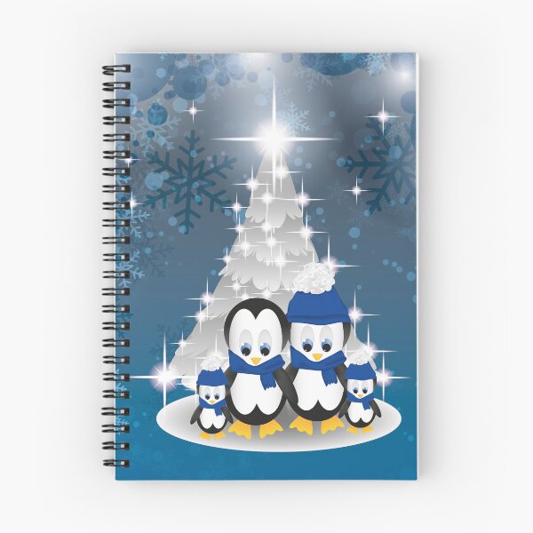 Item preview, pingüinos de navidad designed and sold by Folidee.