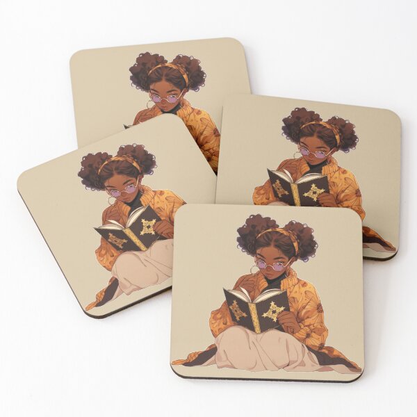 Item preview, Dark Skinned Girl Reading designed and sold by OPSakura.