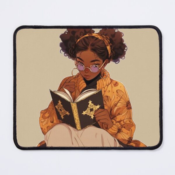 Item preview, Dark Skinned Girl Reading designed and sold by OPSakura.