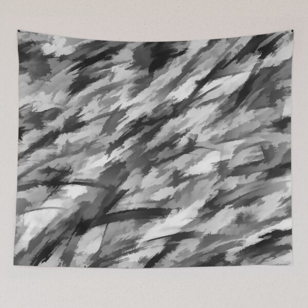 Aperçu de l'œuvre Camouflage en noir et blanc créée et vendue par Patterns-2024.