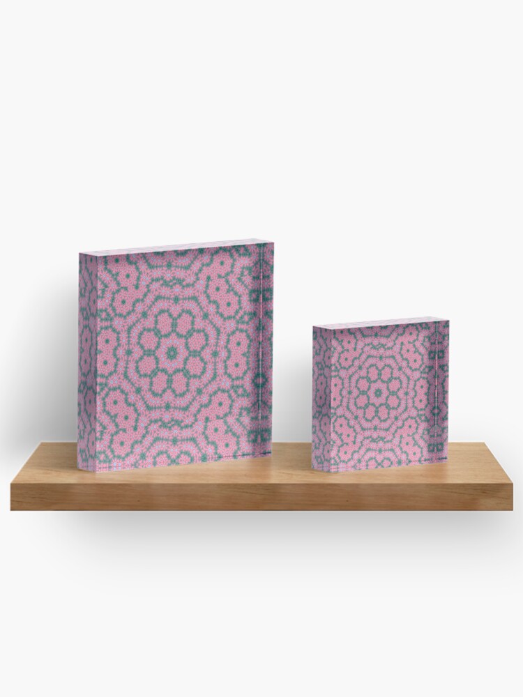 Thumbnail 3 of 5, Acrylic Block, "Floral Pattern" designed and sold by ReedS8.