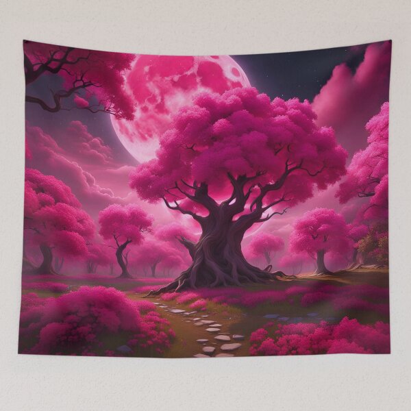 Item preview, Pink Fantasy Landscape designed and sold by wordsfrommoon.