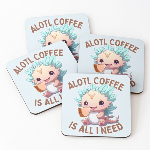 Item preview, Alotl Coffee Is All I Need - Cute Funny Kawaii Coffee Axolotl designed and sold by JayCally.