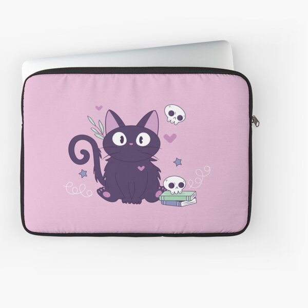 New Pink Pencil Pouch with Cat and Bird