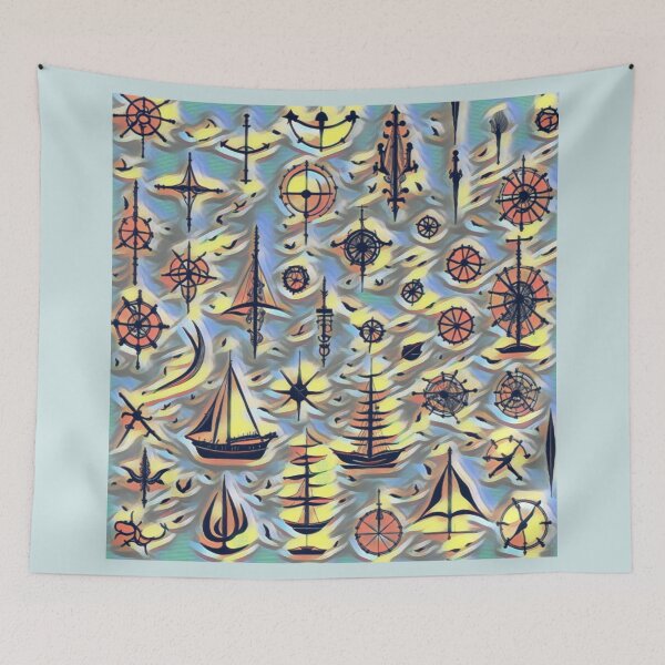Item preview, Cool Colorful Nautical Design designed and sold by TGAL2.