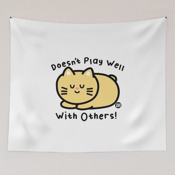 Item preview, DOESNT PLAY WELL CAT designed and sold by TODD GOLDMAN.