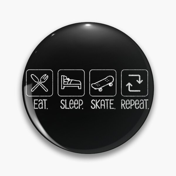 Item preview, Eat. Sleep. Skate. Repeat. - Skater's Daily Grind designed and sold by Sir Meow Meow.