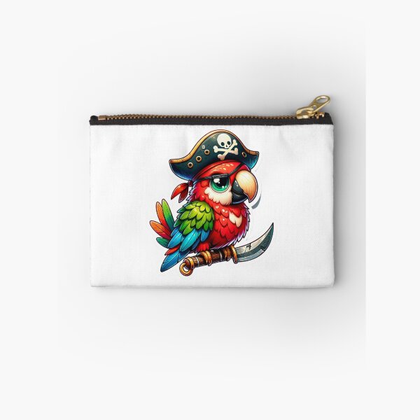 Item preview, Colorful Parrot Pirate with a sword, hat  designed and sold by BrinaandPops.