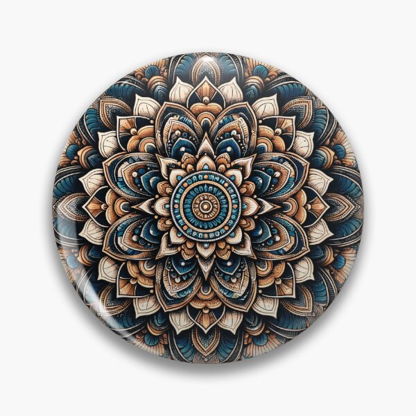 Item preview, Polish Pottery Folk Art Abstract Mandala designed and sold by Pati-Design.