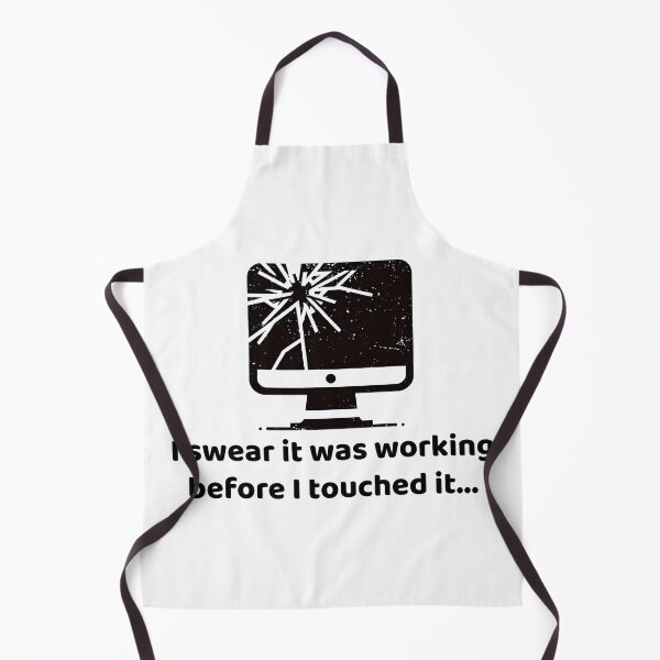 Item preview, Tech Trouble Humor - Working Before I Touched It Computer Design designed and sold by MnDShirts.