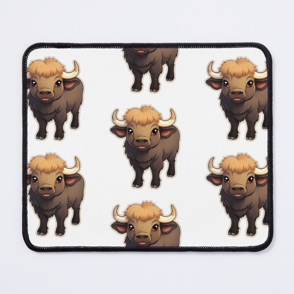Item preview, Cape Buffalo Kawaii African Animal Inspired Art and Stickers designed and sold by CDC40.