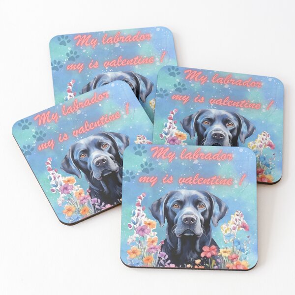 Item preview, My labrador is my valentine ! Labrador in flowers designed and sold by ZingZest.