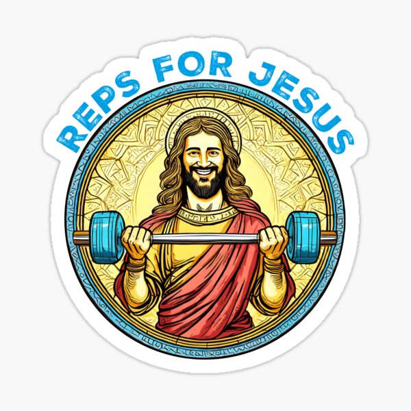 Jesus Gym Stickers for Sale