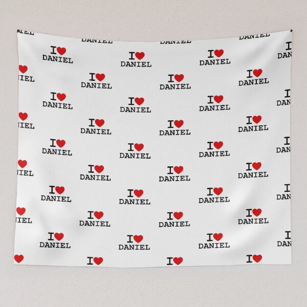 Item preview, I Love Daniel | Personalized Gift for Him designed and sold by hottest-tees.