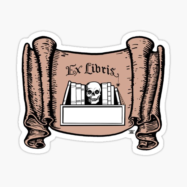 Item preview, Ex Libris Skull designed and sold by MourningwoodInk.