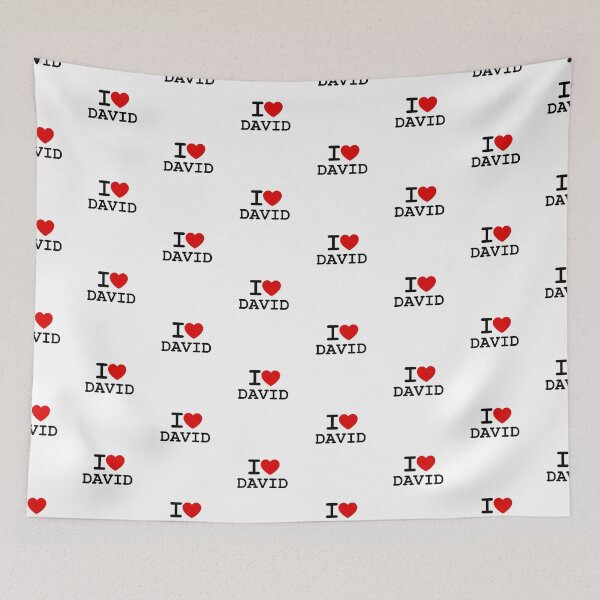 Item preview, I Love David | Personalized Gift for Him designed and sold by hottest-tees.