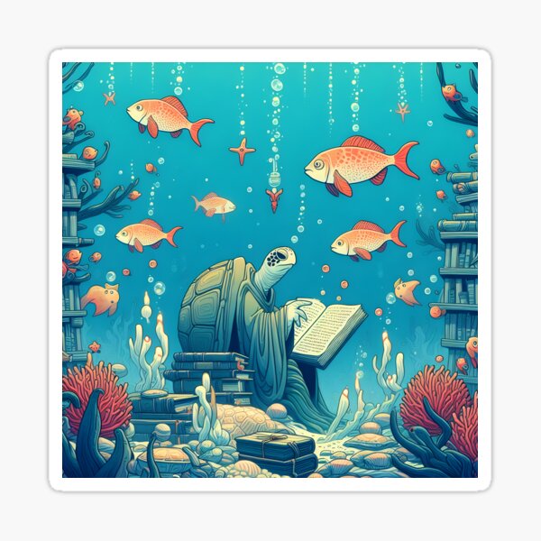 Item preview, Enchanted Underwater Library designed and sold by omerfdln34.