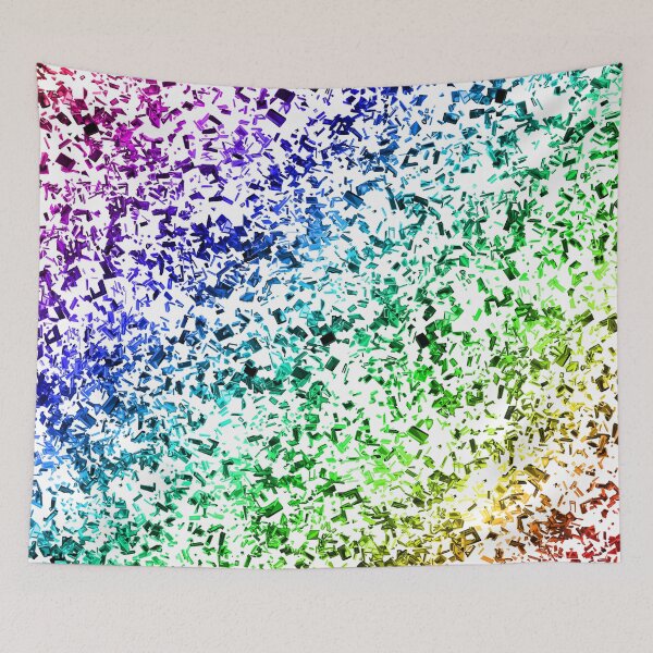 Item preview, All Over Rainbow Gradient Glass Shards Pattern designed and sold by Deborah Camp.