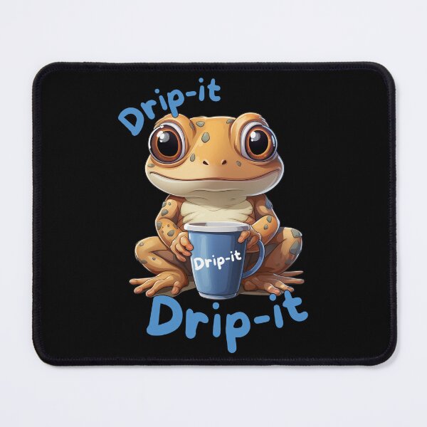 Item preview, Drip It - Cute Funny Kawaii Coffee frog designed and sold by JayCally.