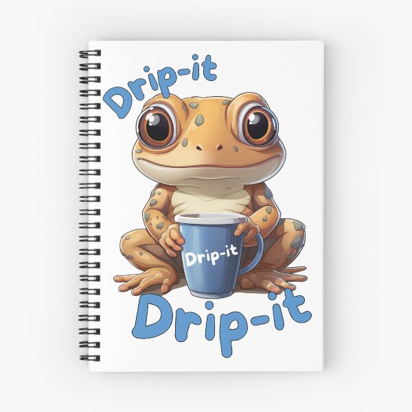 Item preview, Drip It - Cute Funny Kawaii Coffee frog designed and sold by JayCally.