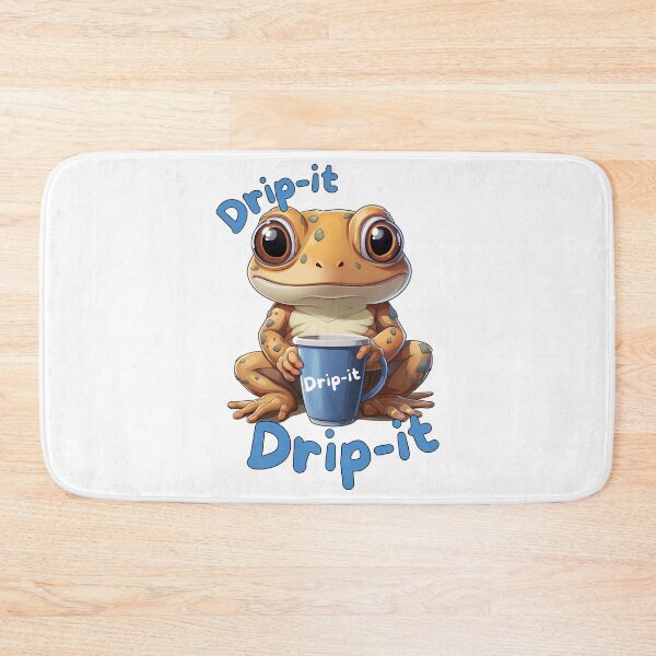 Item preview, Drip It - Cute Funny Kawaii Coffee frog designed and sold by JayCally.