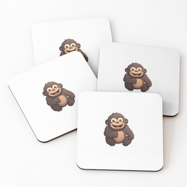 Item preview, Gorilla Kawaii African Animal Inspired Art and Stickers designed and sold by CDC40.