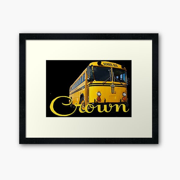 Vista previa del artículo con la obra «Crown School Bus», diseñado y vendido por CrownCasuals.
