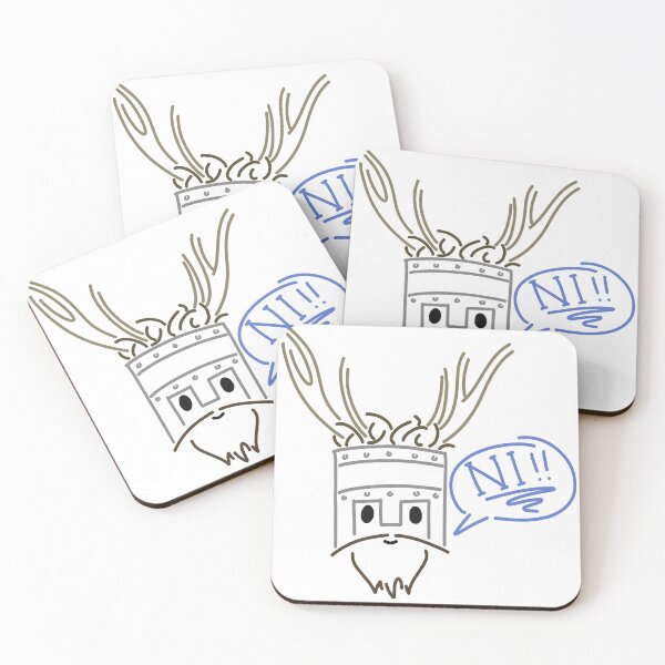 Item preview, Monty Python Knights Who Say 'Ni' (chibi drawing) designed and sold by LILINIC.