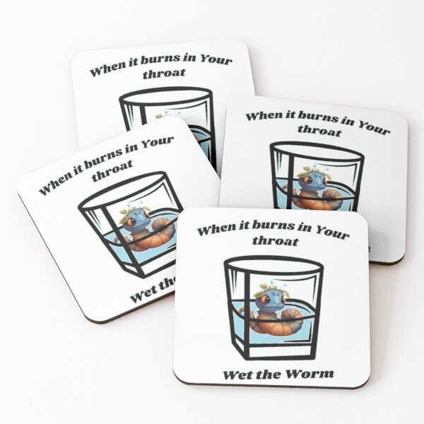 Item preview, When it burns in Your throat, wet the worm. disposition, mood, quote, typography. designed and sold by 2012DreamVision.