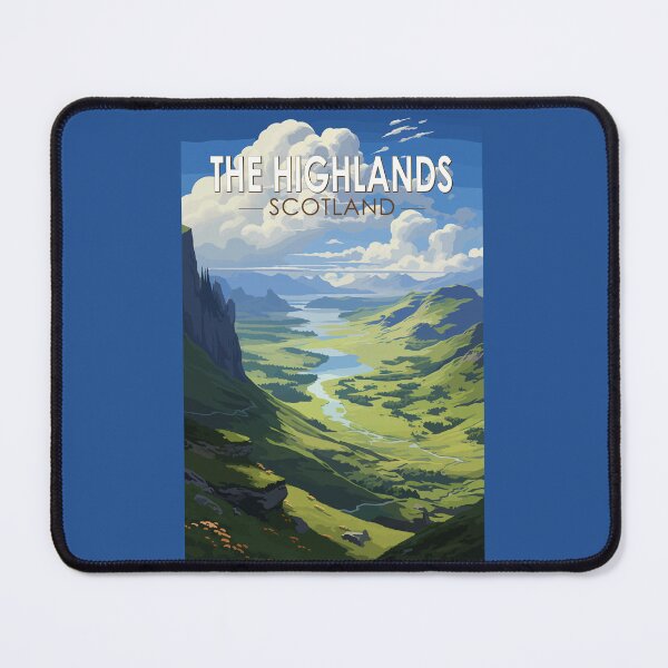 Item preview, Scottish Highlands Scotland Travel Art Vintage designed and sold by KrisSidDesigns.