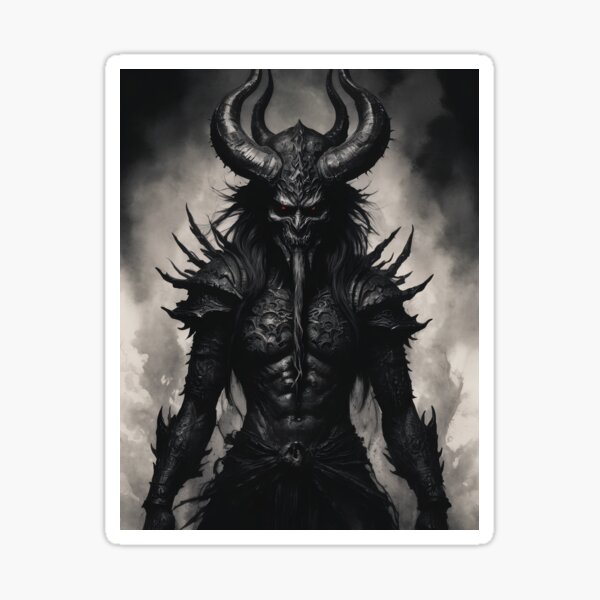 Item preview, Malevolent Horned Demon: Close-Up Art designed and sold by DarkJuliettes.