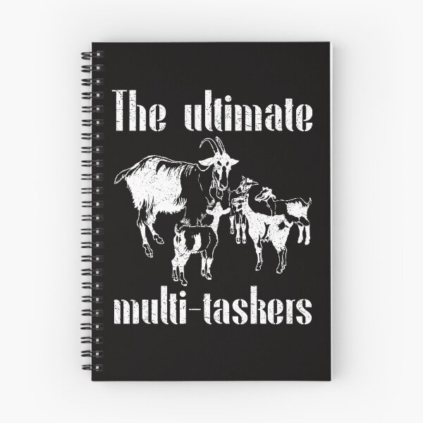 Item preview, Goats: The Ultimate Multi-Taskers, Mowing the Grass, Sustainable Farming, Distressed designed and sold by HelenGie.
