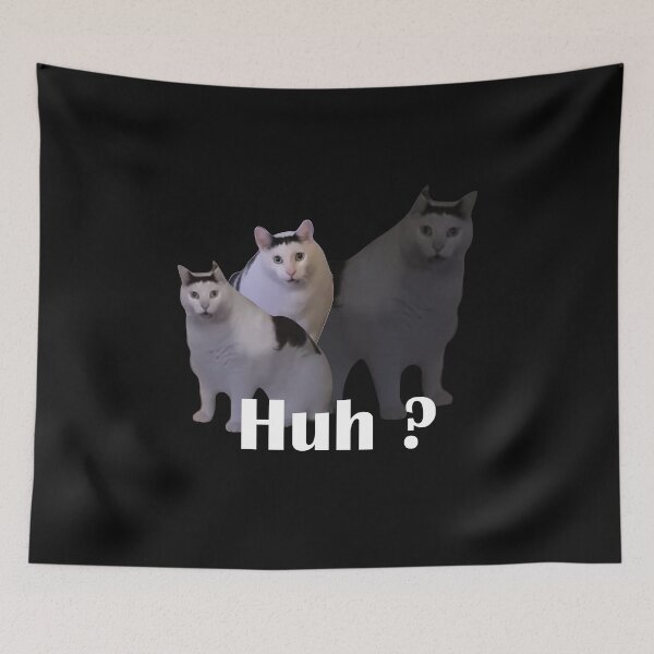 Item preview, Huh Cat Meme designed and sold by FloraPlantTees.